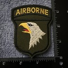 Army Airborne 2x3 Embroidered Morale Patch Hook Backing Brand New