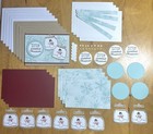 Stampin    Up  Snowmen In A Jar Christmas Card Kit  Set Of 5  Dsp  Snowflakes