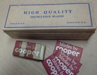 Vintage Nos Razor Blades Cooper Carton Of  20 4-blade Packs  80 Total Blades 
