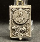 Depose France 1920   Old St Therese Of Jesus Child Book  Photos Pendant  Silver