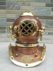 6  Brass Vintage Style Mark V Us Navy Scuba Deep Mini Diving Divers Helmet Gift