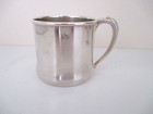Vintage 1940 s Infant Baby 4-piece Cup Egg Cup Fork Spoon Silver   Silver Plate