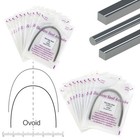 Dental Orthodontic Arch Wire Stainless Steel Ovoid Natural Round Rectangular