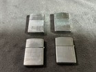 Vintage Kron Imperial Flip Top Chrome Cigarette Lighter Lot - Unfired