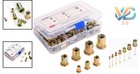 175pcs Metric Rivet Nut Kit Carbon Steel Flat Head M3-m12 Assorted Heavy Duty   