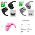 Ear Plugs For Sleeping Noise Cancelling reusable Ear Protection Earplugs 2 Pairs