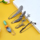 5 Pieces 5 Styles Extra Large Safety Pins Vintage Chic Brooch Pins   