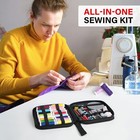 Travel Mini Sewing Kit Thread Scissor Tape Pin Thimble Needle Home Sew Set