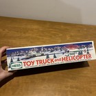 1995 Hess Toy Truck And Helicopter Complete Set W  Box Vintage