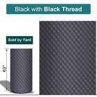 64  Nappa Quilted Diamond Vinyl Faux Leather Foam Backed Car Upholstery Fabric