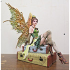 Steampunk Fairies - Pacific Giftware Burlesque Traveler Fairy Suitcase Figurine
