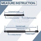 1pc Rear Trunk Gas Lift Support Gas Strut Spring For 2011-2018 Volkswagen Jetta