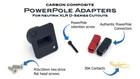 Power Receptacle For Powerpole And Neutrik Xlr D-series 600v 45a