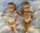 Lot Of 2 Small Vintage Composition Baby Dolls  Repairables