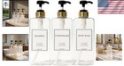 Spa-style Pump Bottles For Bathroom - Set Of 3