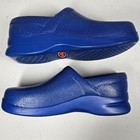 Klogs Rubber Royal Blue Glitz Nurse Medical Professional Clogs Right 9  Left 9w