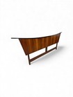 Mid-century Modern Kagan Style King Size Walnut Headboard