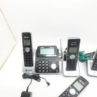 At t Cl83451 1 9 Ghz Four Handsets Single Line Cordless Phone Answering System
