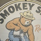 Vintage Smokey Says Only You Can Prevent Forest Fires 12  Porcelain Sign