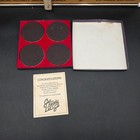 Vintage John Deere  circle Of Excellence  Pewter Coasters W Box