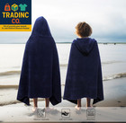 Hooded Bath Towel Wrap - Ultra Soft 100  Cotton Terry Large Oversized Hooded Kid