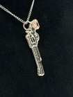 Guns N  Roses Pistol Necklace Pendant Jewelry Vintage Nos