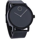 Movado Bold 3601072 Black Dial   Stainless Steel Mesh Bracelet 40mm Mens Watch