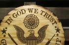 In God We Trust  Americana Farmhouse Wood Sign Home Decor Usa Made   