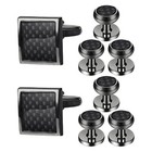  8pcs Men Cufflinks And Studs Set Fashion Vintage Tuxedo Shirt Cufflinks And