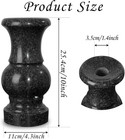 Cemetery Vase  Turned Round Granite Grave Vase Memorial Stone Vases With Drainin