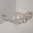 Vintage Architectural Salvage Cast Iron Pediment  Scroll   Shell Design