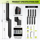 4 Pcs Fence Post Repair Kit  Heavy Duty Fence Post Anchor Ground Stakes For Repa