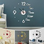 3d Modern Diy Wall Clock Mirror Creative Removable Art Decal Sticker Home Decor