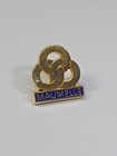 Maumelle Travel Souvenir Lapel Pin Arkansas Pulaski County Blue   Gold Colors