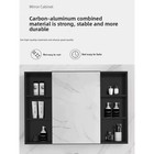 Bathroom Mirror Cabinet Wall Mounted Space Aluminum Storage Medicine Box 16 