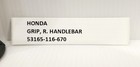 Genuine Honda Ct70 Xl70 Cr125m Oem Right Handlebar Grip 53165-116-670  other