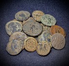 Ancient Roman Bronze Coins - 3 Different  Cleaned  ships Free 