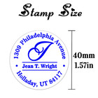 Custom Round Stamps Self Inking Personalized Address Stamps For Business