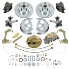 Body Disc Brake Conversion Kit Booster Drilled Rotors 9  For 1964-1972 Gm A F X
