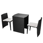 Patio Bistro Set Outdoor Furniture Set Table And Chairs Poly Rattan Vidaxl