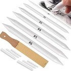 Art Blending Stumps   Tortillions - 12 Pcs Set With Pencil Sharpener Included