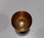 Vintage Etched Brass Chalice goblet incense Burner India