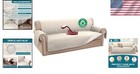 Waterproof Sofa Cover Couch Protector Slipcover For Dogs Kids 70 Inches Ivory