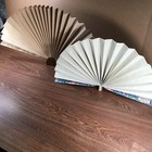 Oriental Tabletop Folding Fans Two-sided Set Of 2 13  Tall   9  Tall Fireplace