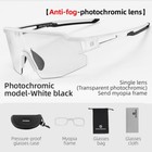 Rockbros Photochromic Cycling Glasses For Men Women Bike Sunglasses Anti-fog
