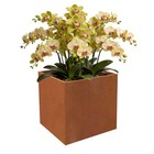 24x24x24 Inch Large Corten Steel Planters Metal Garden Planters For Outdoor Yard