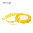 3 8  25 Yards Wide Satin Ribbon With Gold Edges Grosgrain Ribbon Gold