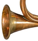 Vintage Military Bugle Copper   Brass