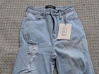 Akira Jeans Womens 3 W25 Distressed Ripped High Rise Skinny Denim Pants