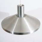 Mid Century Danish Modern Saucer Pendant Lamp In Sliver Finish Ceiling Light Mcm